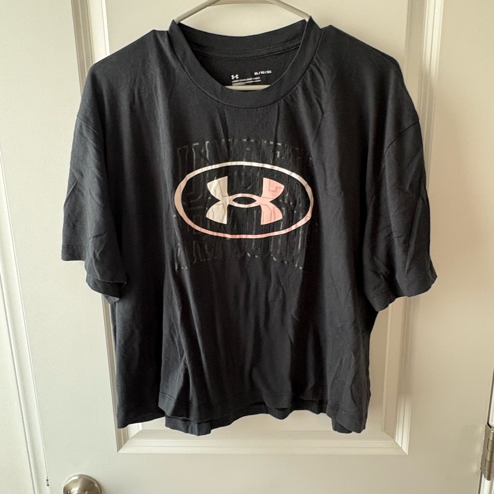 Under Armour Charcoal Tee with Logo